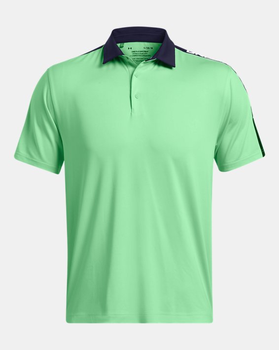 Polo UA Playoff 3.0 Striker pour homme, Green, pdpMainDesktop image number 2